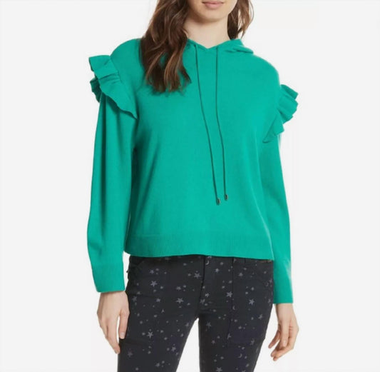 Joie - Pammeli Cashmere Ruffle Hooded Sweater