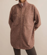 Z Supply Downhill Collared Jacket in coconut - women's jacket