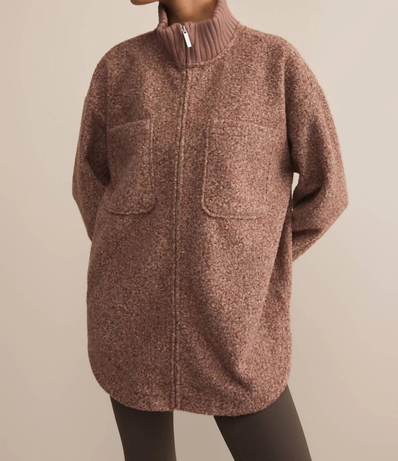 Z Supply Downhill Collared Jacket in coconut - women's jacket