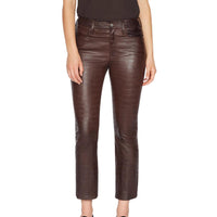 Frame - Women's Leather Le Crop Mini Boot Pants