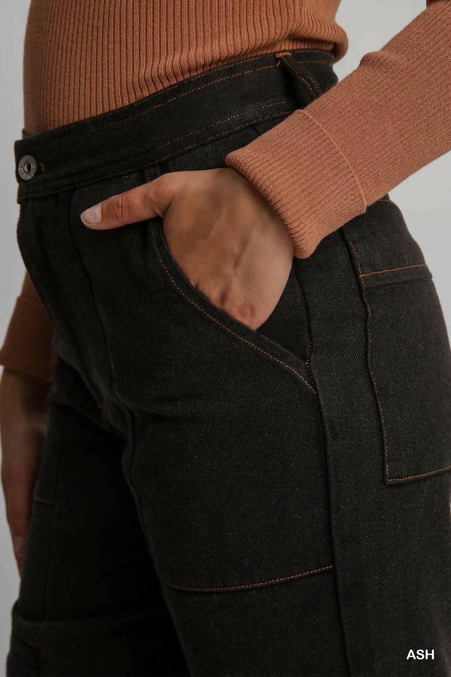 Umgee - Cargo Denim Pants
