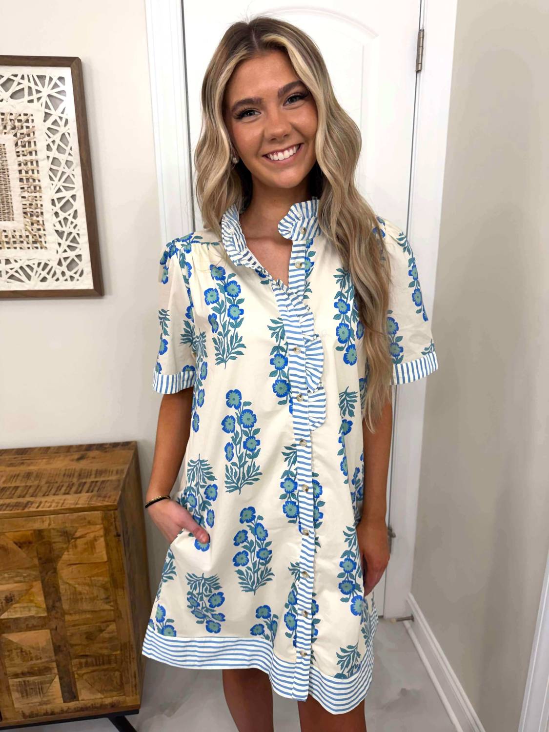 She + Sky - Kari Floral Print Dress