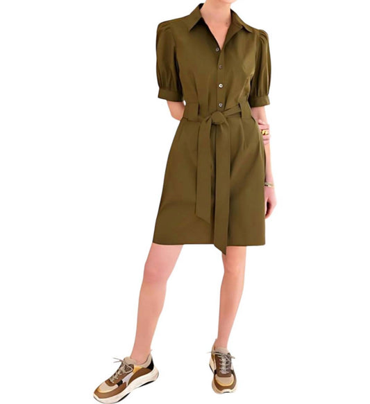 Finley - Piper Belted Weathercloth Shirtdress