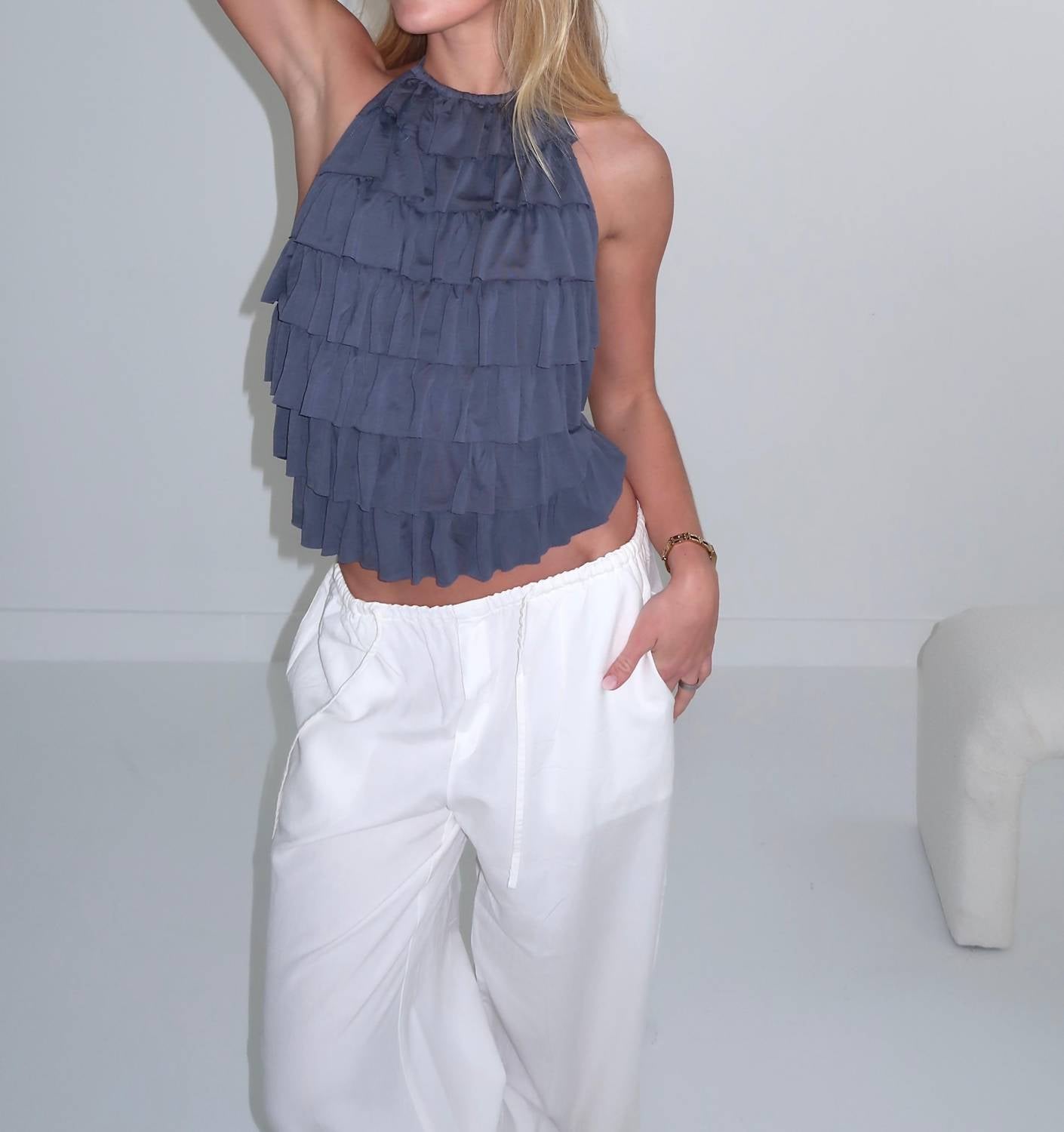 Loucia - Cascade Halter Top
