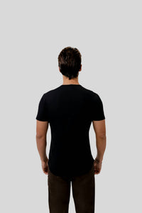 Dezman - Henley Curve Hem Top