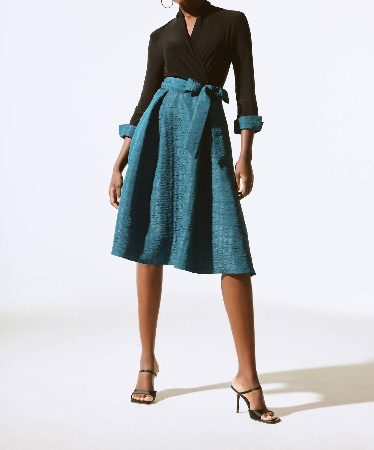Joseph Ribkoff - Marled Midi Wrap Dress