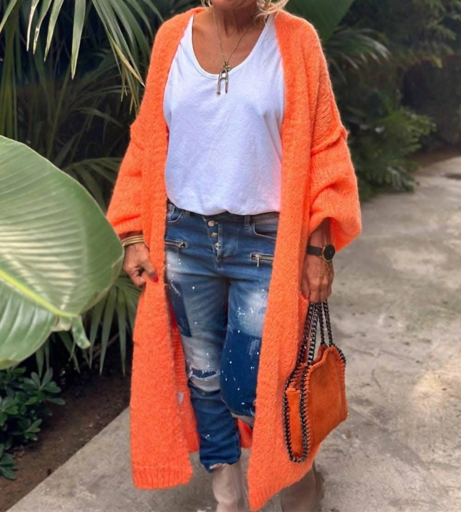 Trendsi - Chic Long Sleeve Cardigan