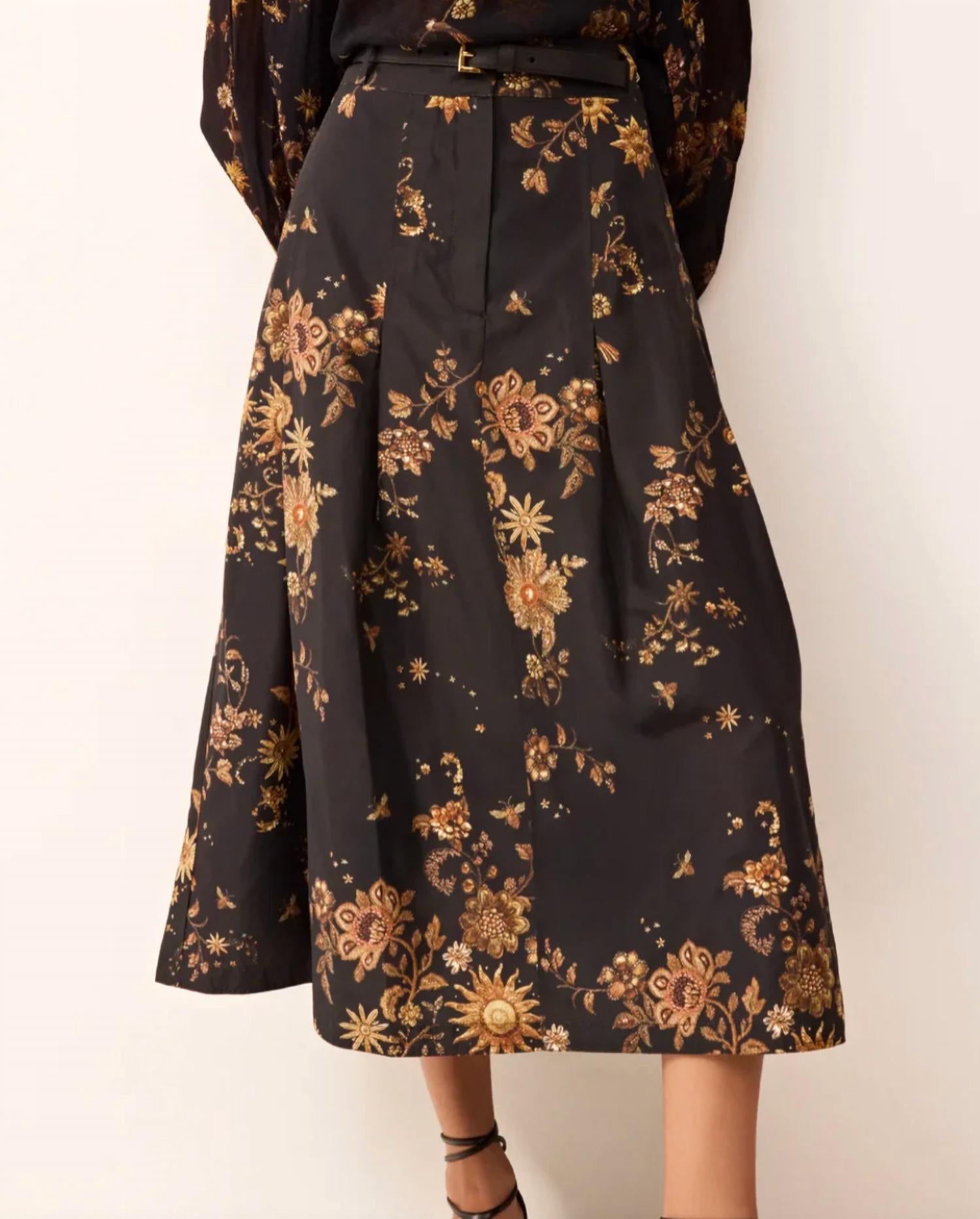 Marie Oliver Faith Midi Skirt in gilded 2 - women's skirt