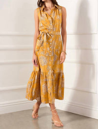 Fifteen Twenty - FLORAL BELTED TIERED MAXI DRESS