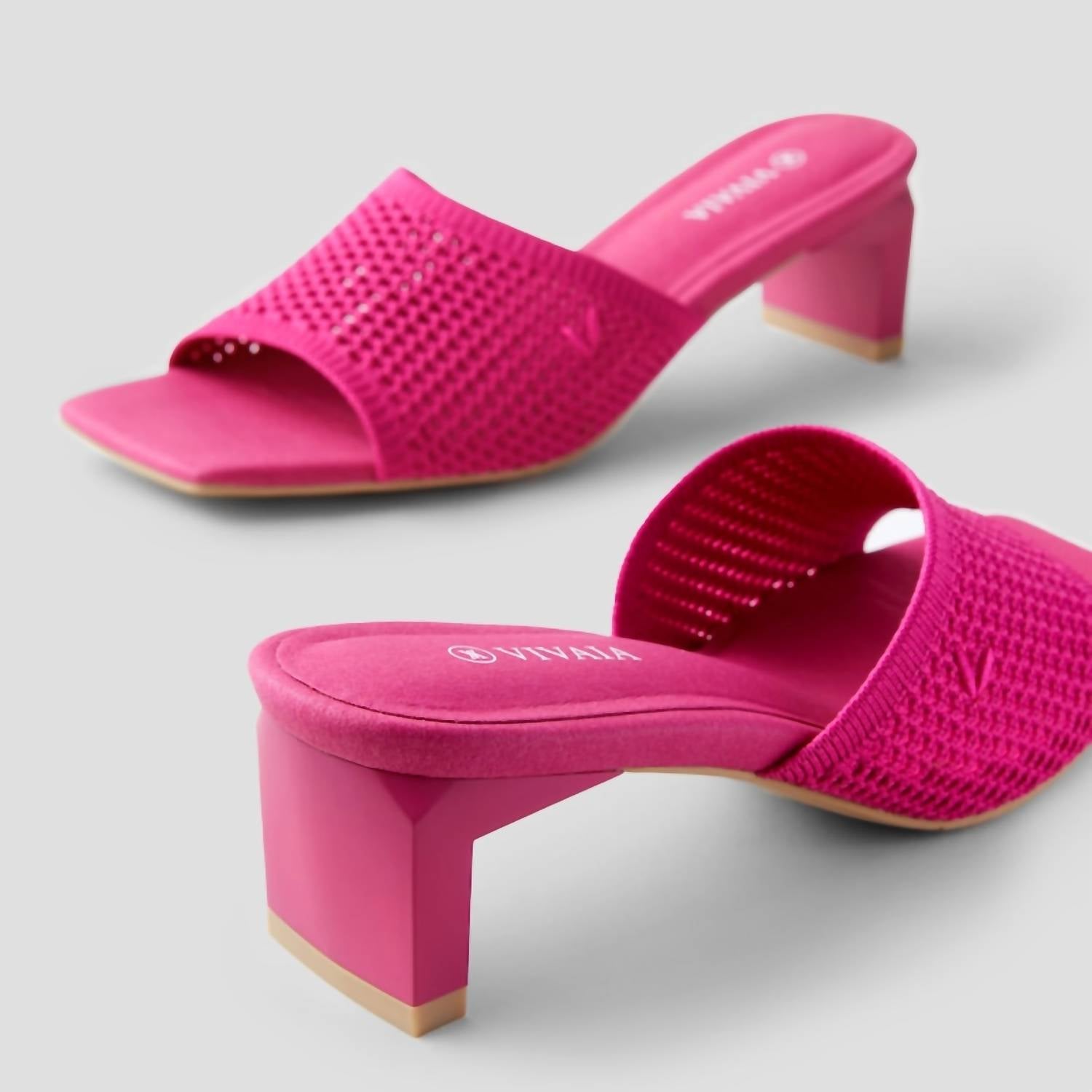 Vivaia Women's Juliet Sandals in pitaya pink - women's sandal - detail view