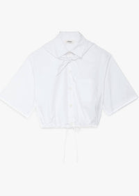 Ottod'Ame - Short Poplin Shirt With Embroidered Bandana
