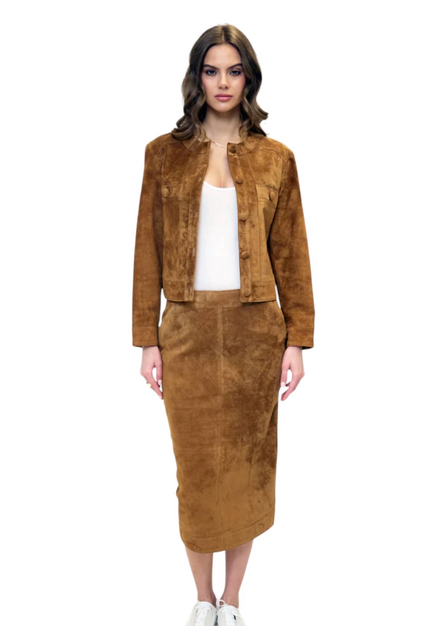 Central Park West - Daphne Genuine Suede Lady Jacket
