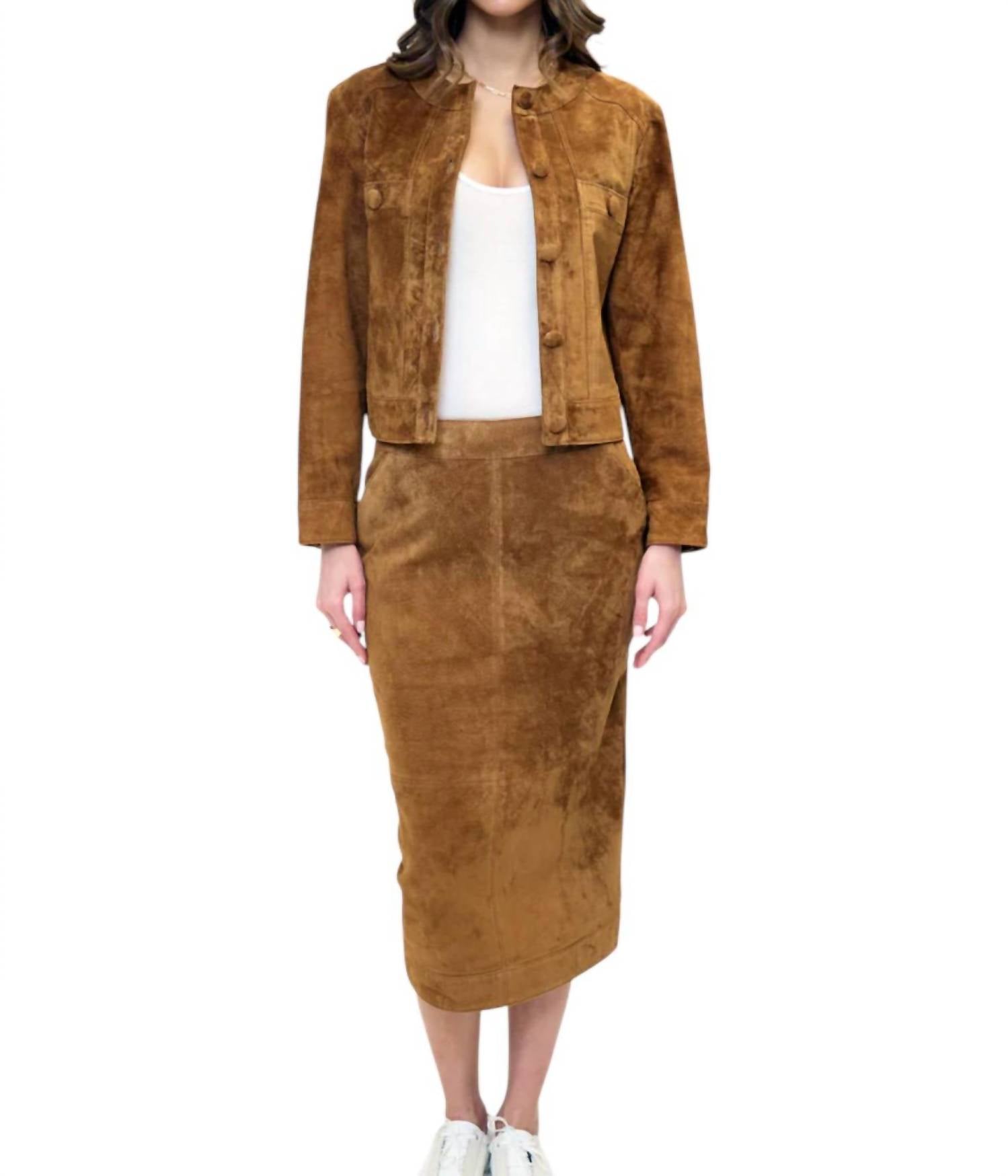 Central Park West - Daphne Genuine Suede Lady Jacket