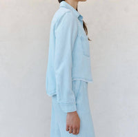 Bella Dahl - Two Pocket Fray Hem Shirt