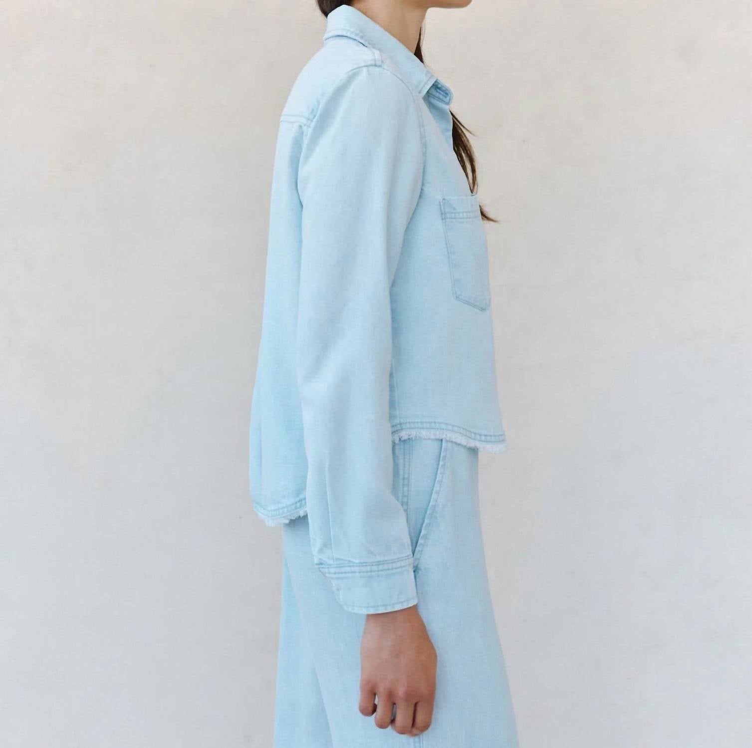 Bella Dahl - Two Pocket Fray Hem Shirt