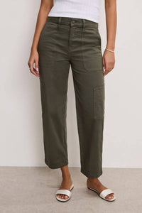 Good American - Cargo Cropped Twill Pants