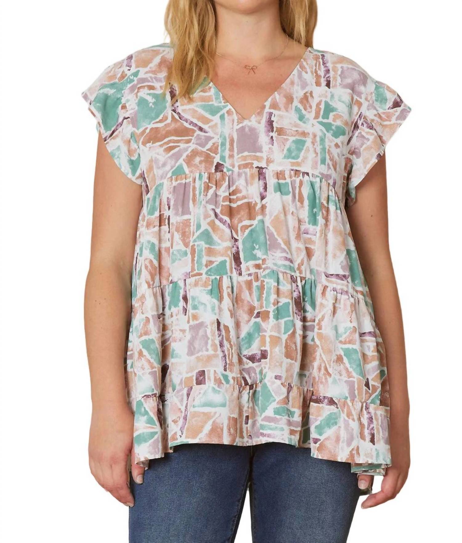 Entro - Babydoll Tiered Top