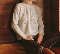 Bella Dahl Relaxed Sweater in frosted oat - women's sweater - view 5