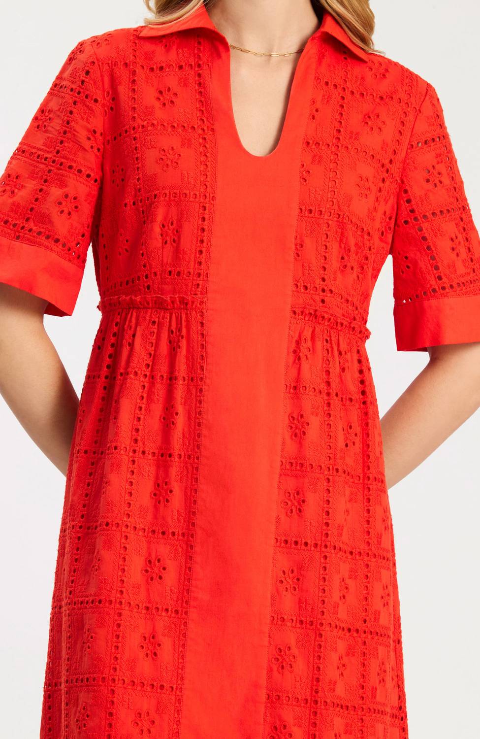 Tyler Boe - Lane Cotton Eyelet Maxi Dress
