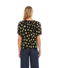 Karen Kane - Puff Sleeve Peasant Top