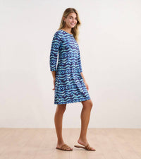 Hatley - Lily Shibori Waves Flare Dress