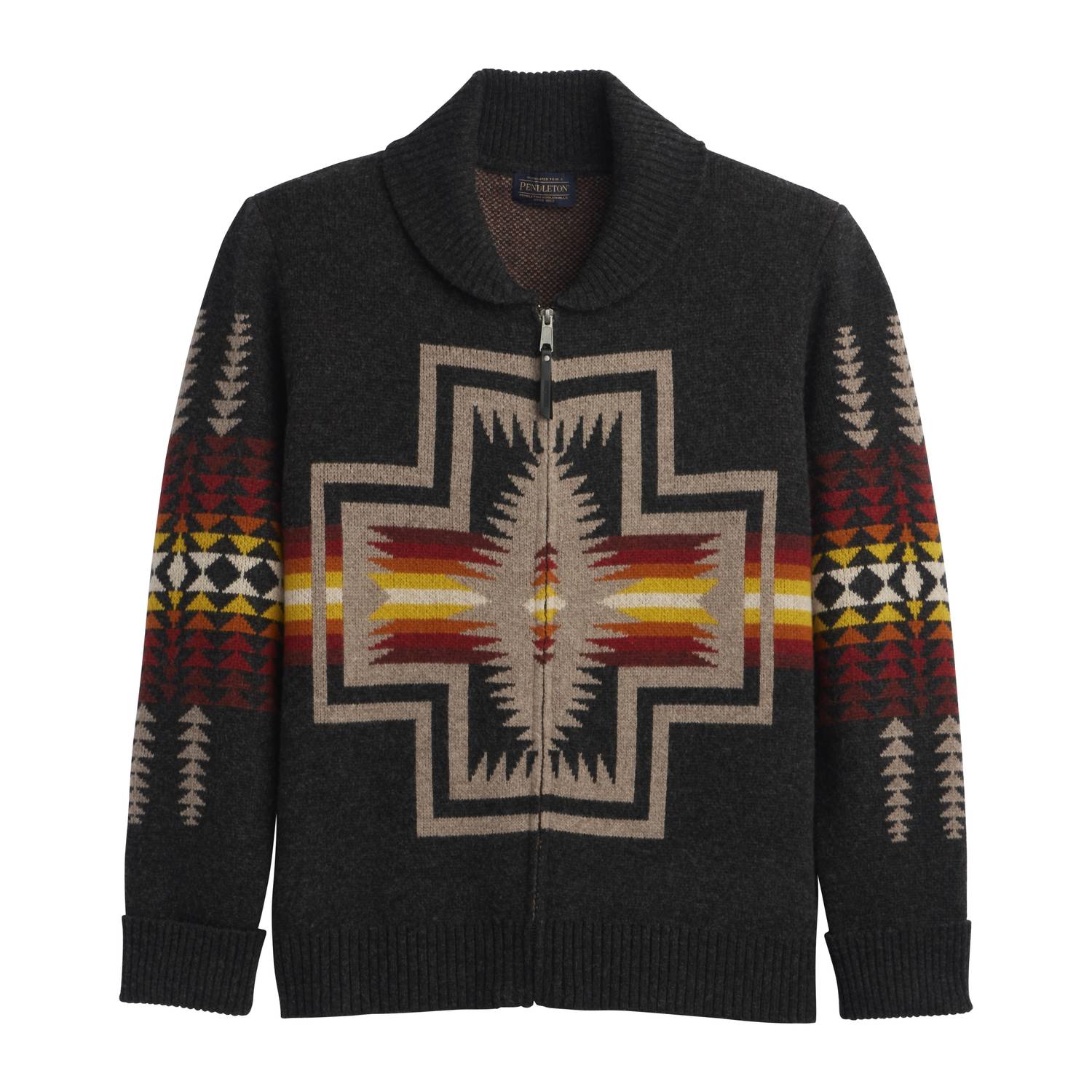 Pendleton - Zip Lambswool Cardigan