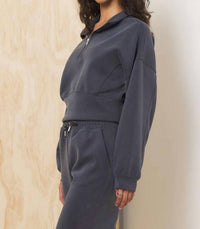 Vintage Havana - Luxe Cloud Quarter Zip Sweater