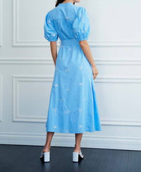 Ciebon - Shirly Embroidered Midi Dress
