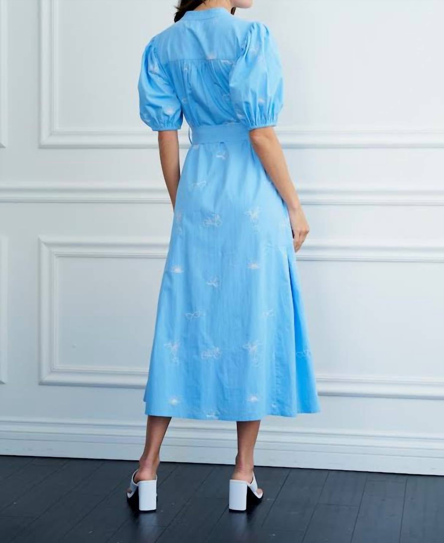 Ciebon - Shirly Embroidered Midi Dress