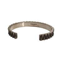 Saint Laurent - Women's Gear Large Gunmetal Bracelet
