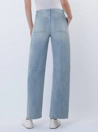 Vervet By Flying Monkey - High Rise Raw Hem Crop Barrel Jeans