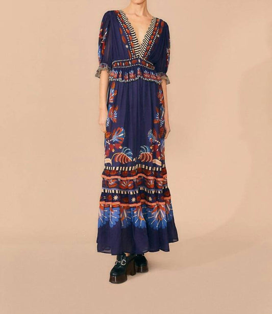 Farm Rio - Nature Beauty Short Sleeve Maxi Dress