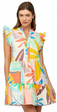 Fate - Tropical Cotton Poplin Dress
