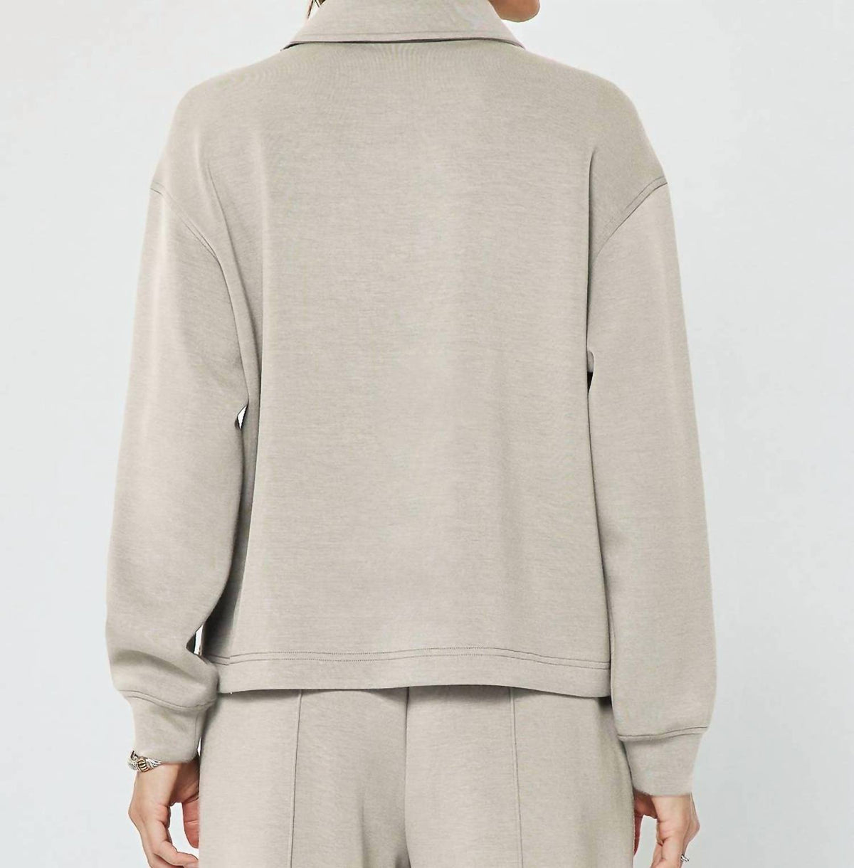 Current Air - Collared Half-zip Pullover Sweatshirt