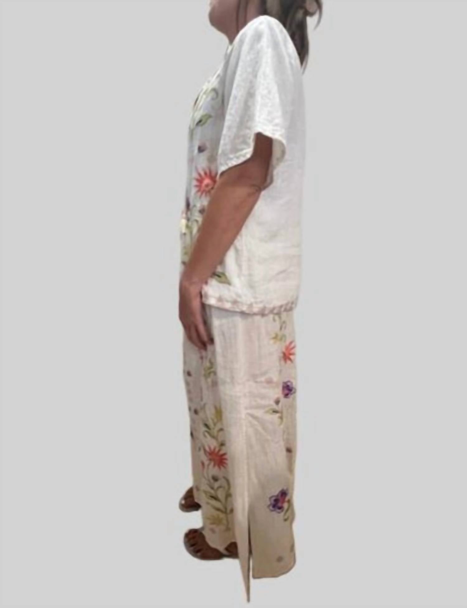 Johnny Was - HIGH SLIT LINEN SKIRT CALISTA