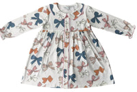 Jumping Jolly Girls' Bows Dress in multi - kids' dress