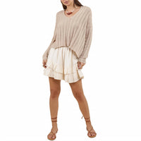 Sadie & Sage - Positivity Ruffle Hem Mini Skirt