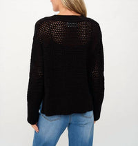 Six/Fifty - Cameron Crochet Sweater Top
