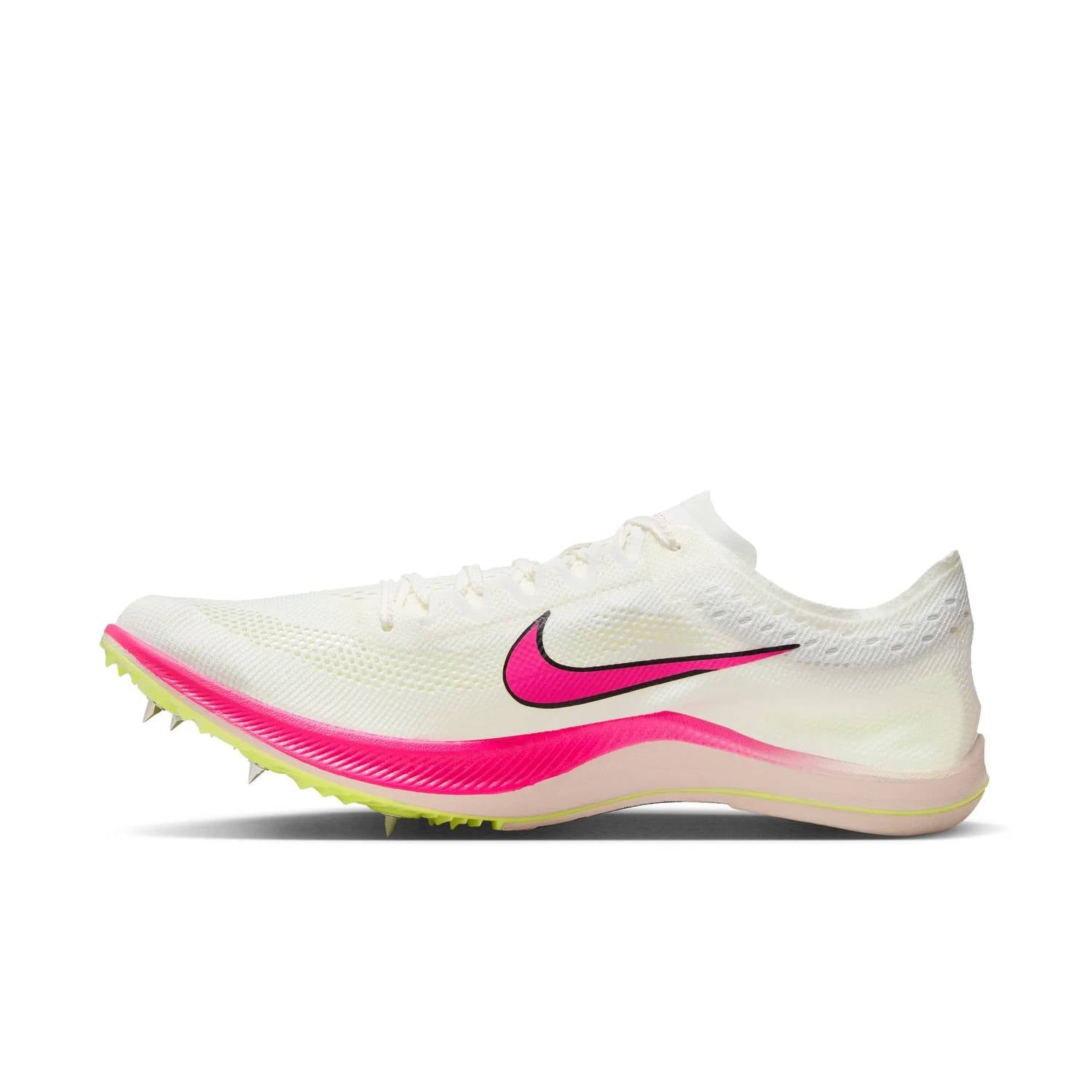 NIKE Men's Zoomx Dragonfly Running Shoes in white pink - men's shoe - detail view