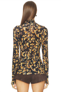 Ulla Johnson - Aurelia Jersey Long Sleeve Turtleneck Top