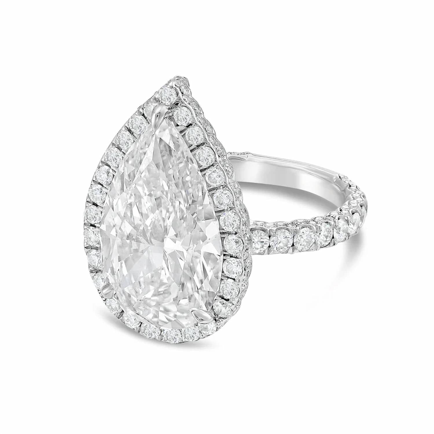 Diana M Jewels - Women's Pear Lab-Grown Diamond Fashion Ring (3.50 Ct) - Signature