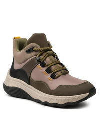 Clarks Women's Jaunt Lo Ankle Boot in dark olive combi - women's shoe