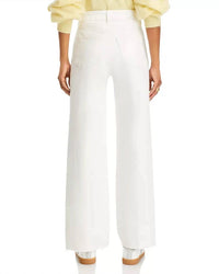 Paige - Anessa Raw Hem Wide Leg Jeans