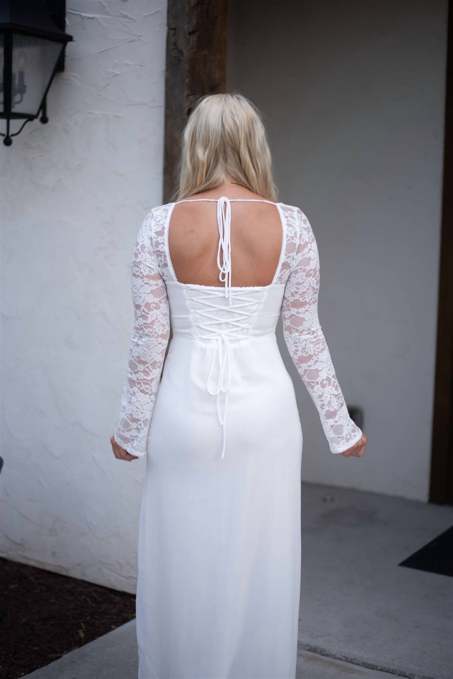 Endless Blu. - Women's Lola Lace Maxi Dress
