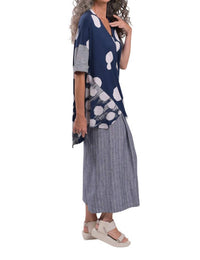 Alembika - Mixed Print Trapeze Top