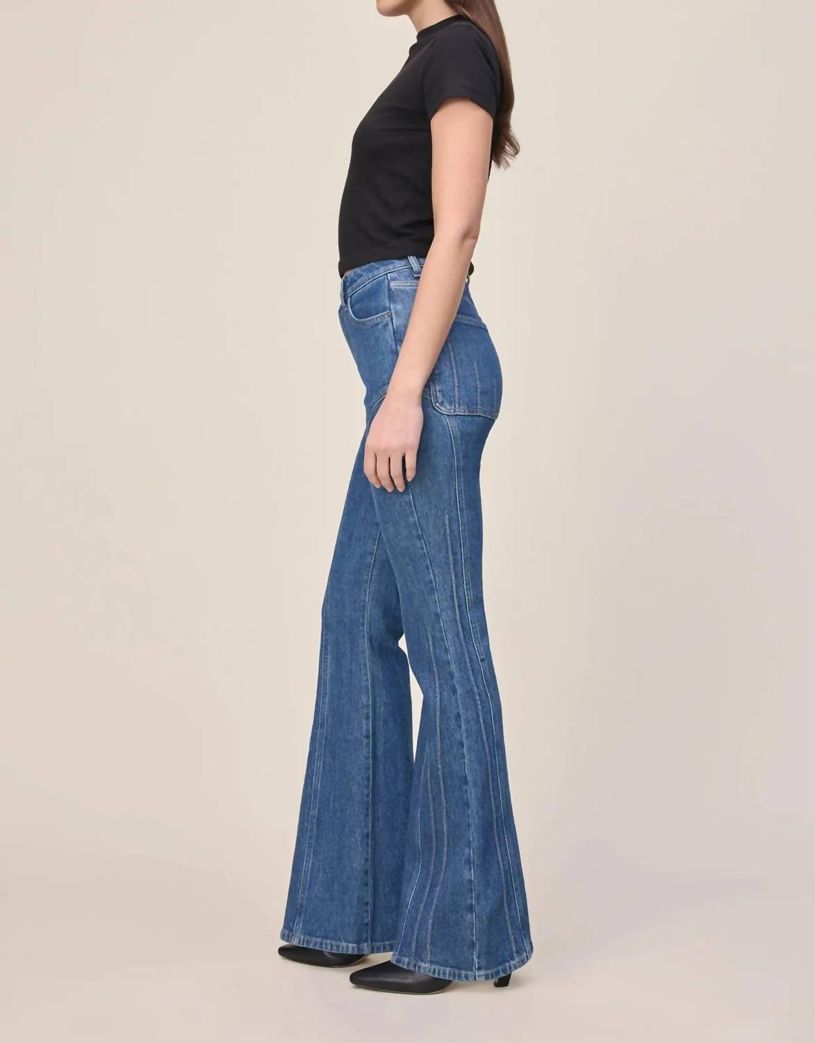 Warp + Weft - Mia High Rise Flare Jeans