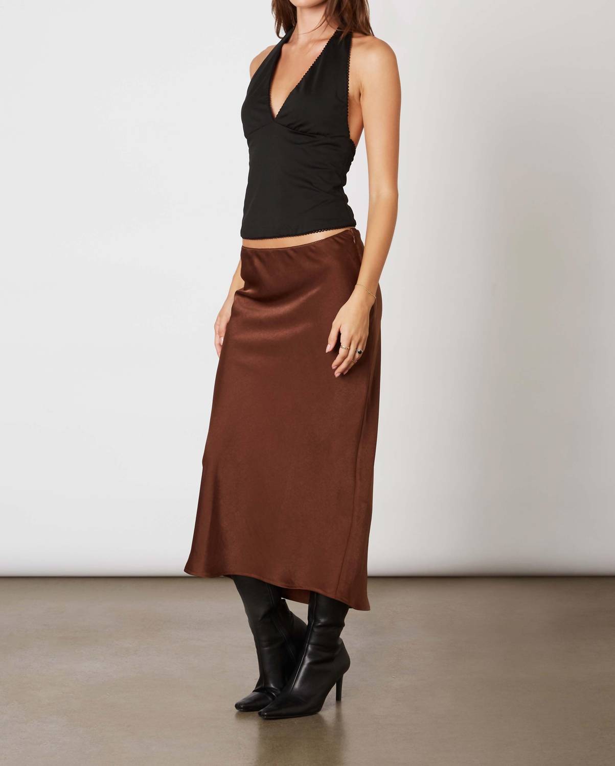 Cotton Candy La - Seyma Slip Midi Bias Cut Skirt
