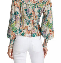 Francesca Metallic Floral Top