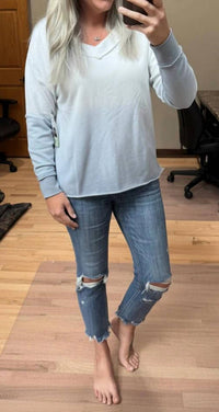 Jadelynn Brooke - French Terry V-neck Pullover