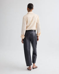 TWP Jett Leather Pant in midnight - women's pants - view 4